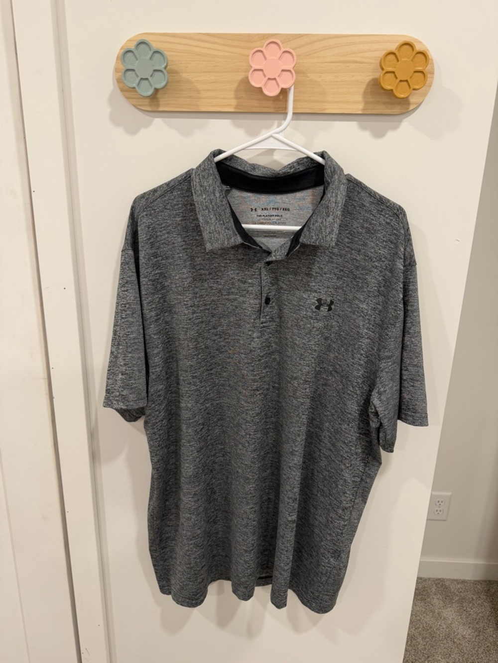 Under Armour Men’s Heather Gray Athletic Polo